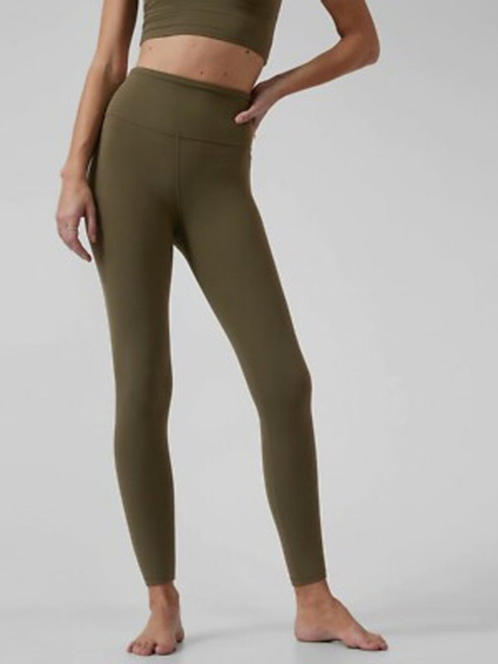 Athleta Ultra High Rise Elation 7/8 Tight Ginseng Green Leggings size 1X
